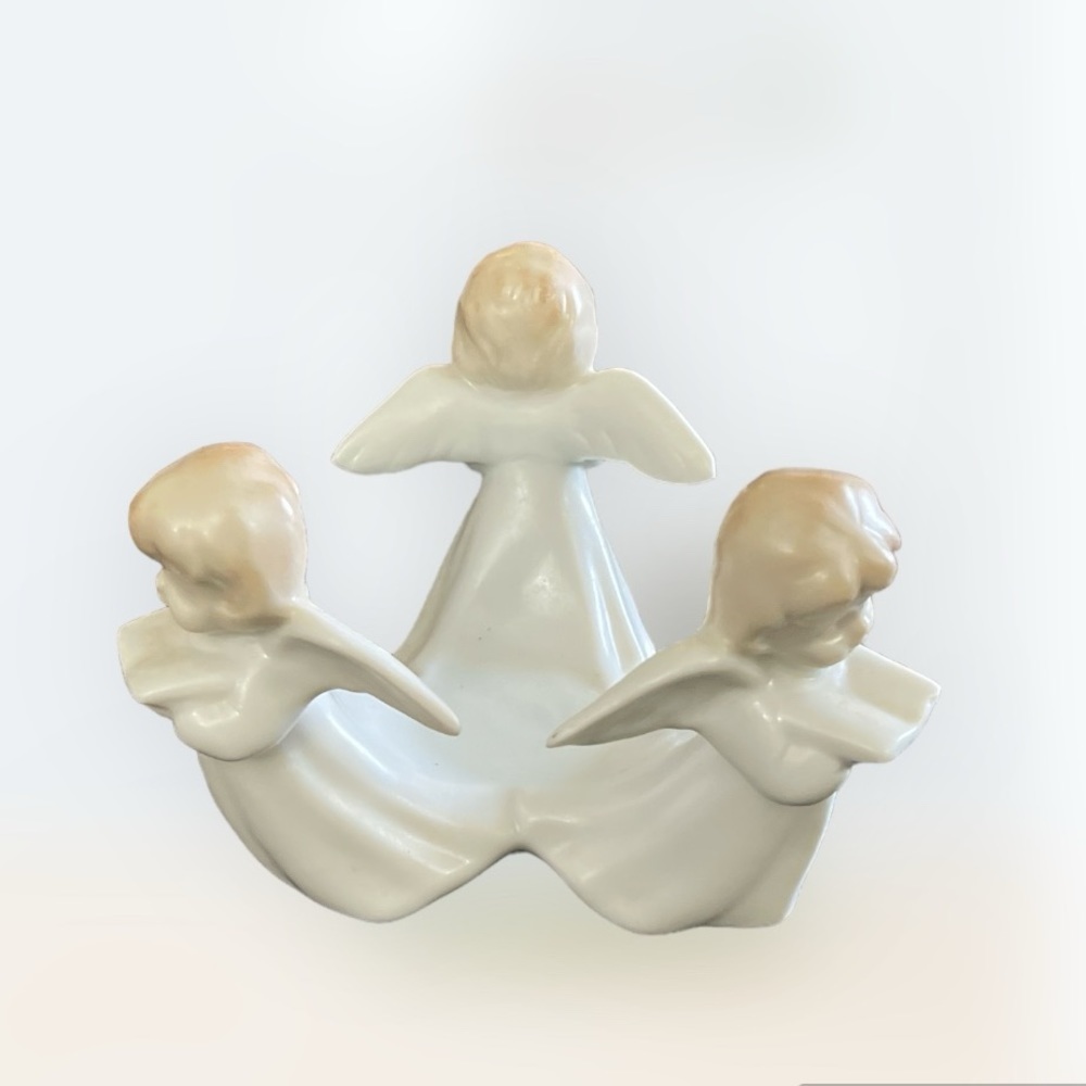 Vintage 1982 Fitz & Floyd Angels Porcelain Votive Candle Holder - Picture 2 of 3